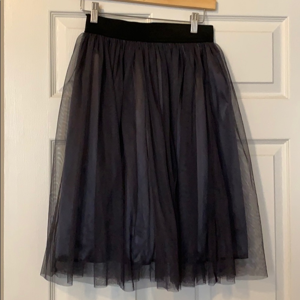 Grey tulle skirt